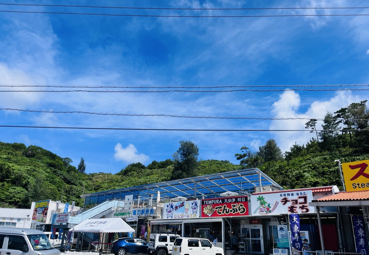 미치노에키 교다의 먹거리 매대